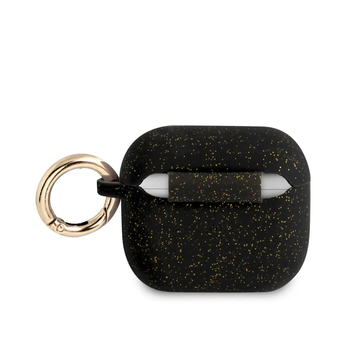 GUA3SGGEK Guess Glitter Printed Logo Silicone Case for Airpods 3 Black