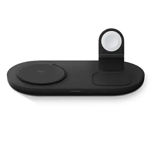 UNIQ Ład. indukcyjna Aereo Mag 3w1 15W Fast charge czarny|charcoal