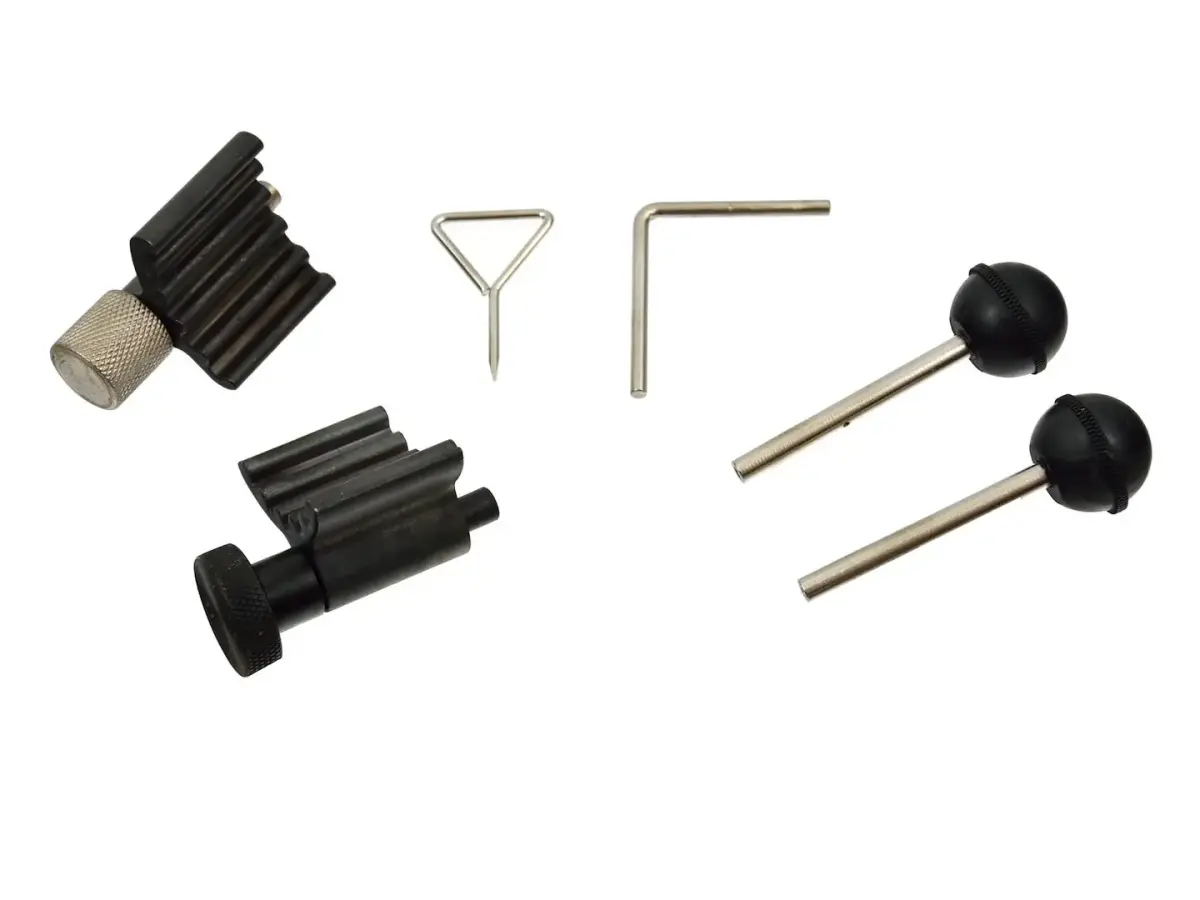 Crankshaft Locking Tool Set Kit with Steel Plate, 6 pcs