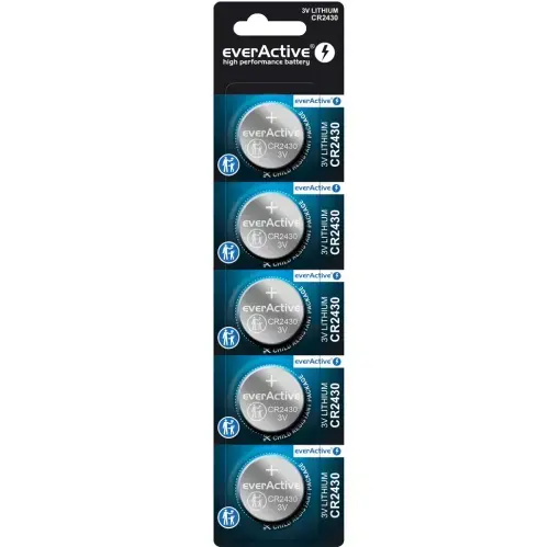 EverActive CR2430-5BB BLISTERA IEPAKOJUMĀ 5GB.