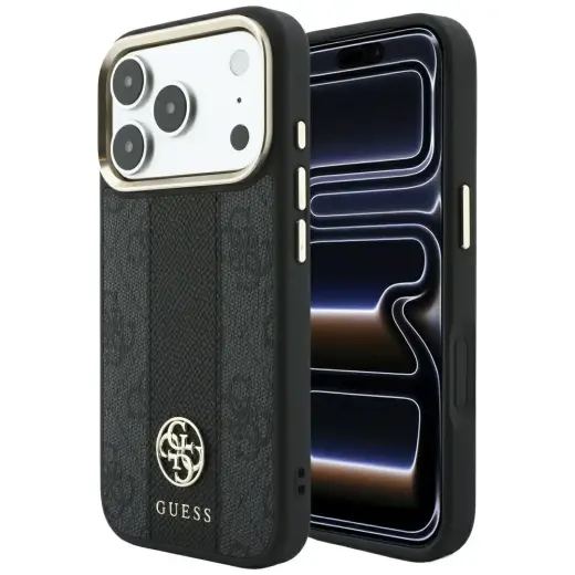 Guess 4G with Stripe Round and Classic Logos telefoni ümbris MagSafe toega iPhone 18 Pro Max | iPhone 17 Pro Max