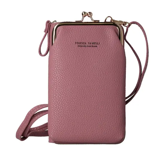 Knitted bag for phone GCW01 pink