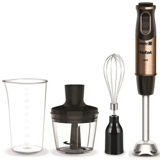TEFAL rokas blenderis QUICKCHEF 3IN1, 1000W, melns/vara