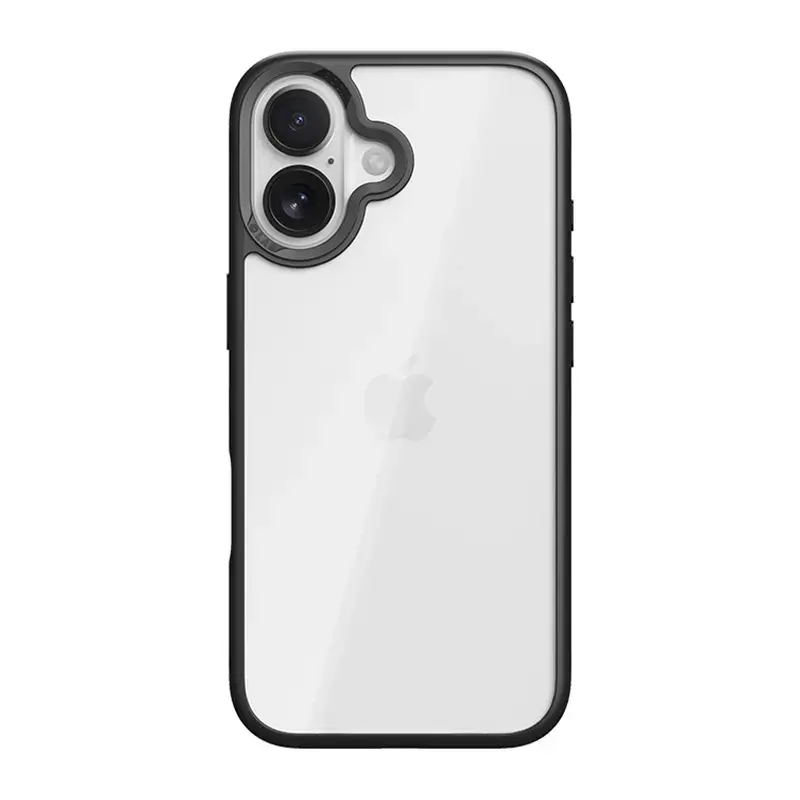 Rock Guard Lens Protection Series maciņš telefonam iPhone 17 caurspīdīgs melns