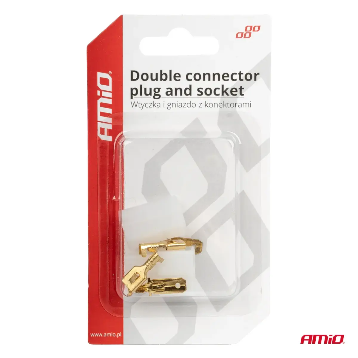 Connector plug and socket set AMIO-03512