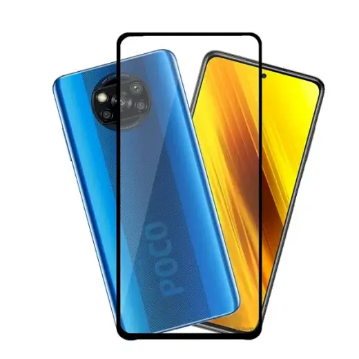 Fusion Full Glue 5D Tempered Glass Aizsargstikls Pilnam Ekrānam Xiaomi Poco X3 | X3 Pro Melns