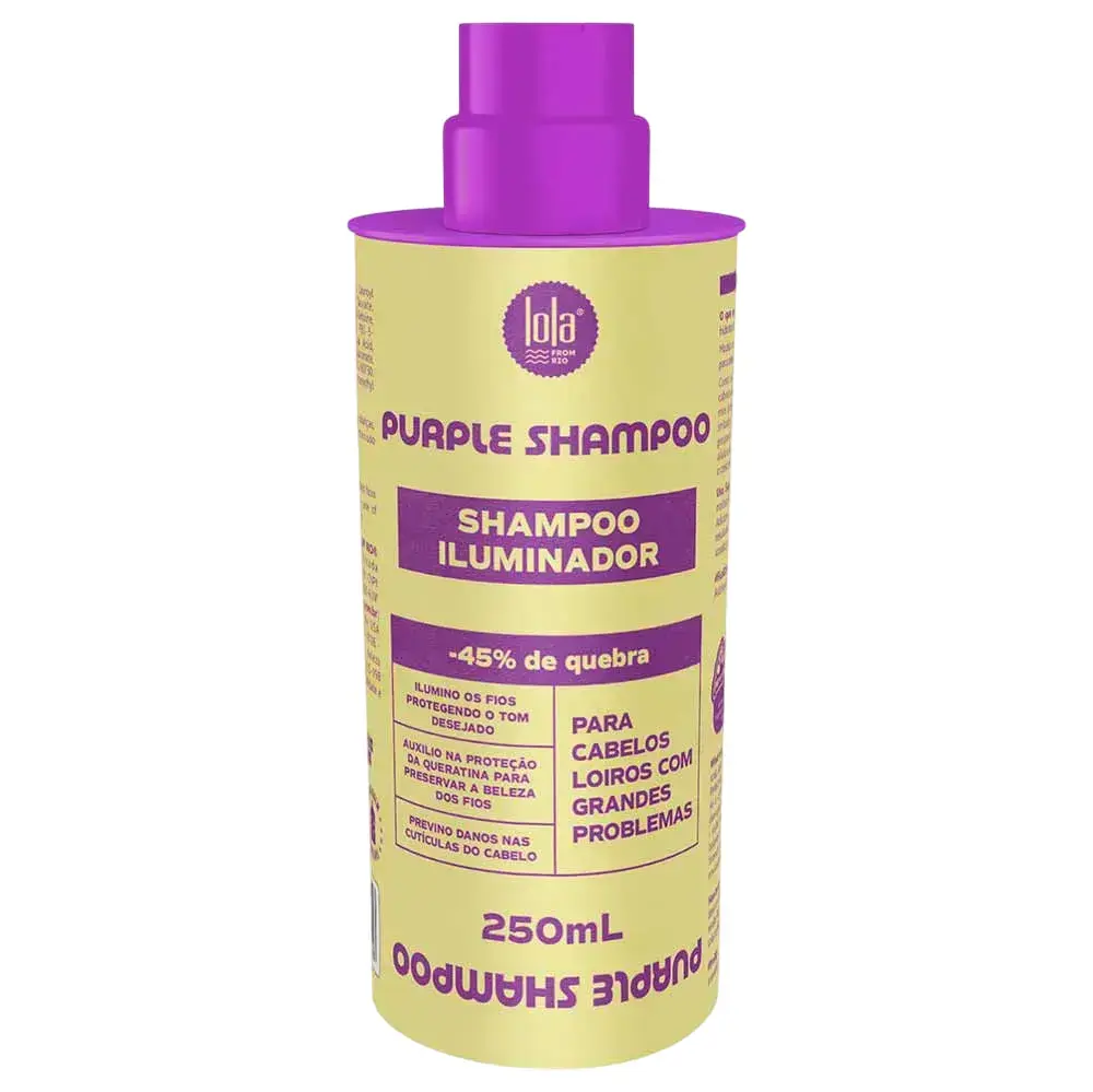 Lola Cosmetics, Purple, Hair Shampoo, Counteracts Yellow Or Orange Tones, 250 ml