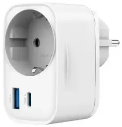 Gembird tīkla lādētājs | 20W | USB-C, USB-A | balts