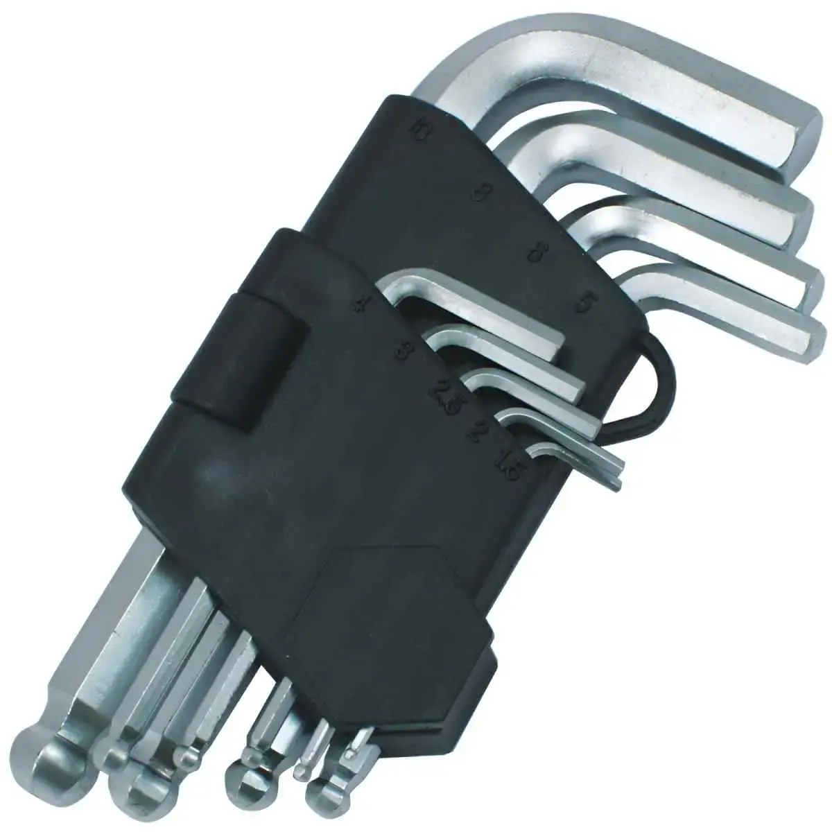 Hex key set Beast Ballp Short CrV 9 pcs 1.5-10mm