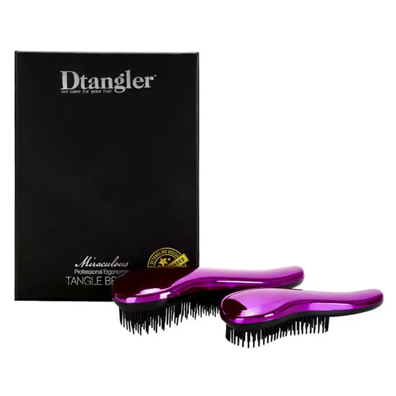 Dtangler Miracle Purple Hair Brush Gift Set