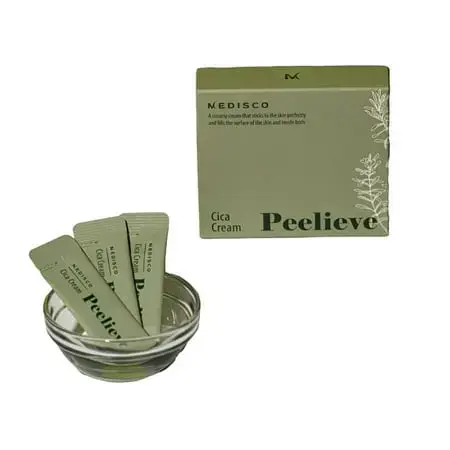 Medisco Peelieve Cica Cream Sachet of 2ml X 30 Ea - After BB Glow Treatment  After BB Glow Care  Microneedling