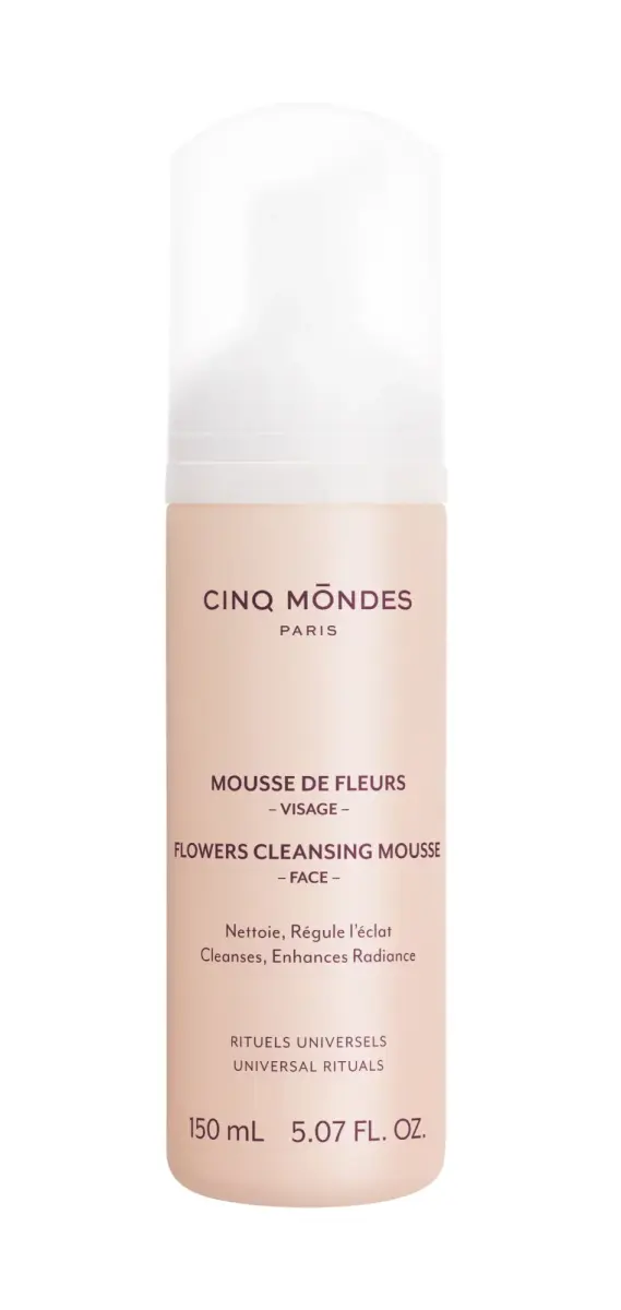 Cinq Mondes, Flowers, Boosts Radiance, Cleansing Foam, 150 ml