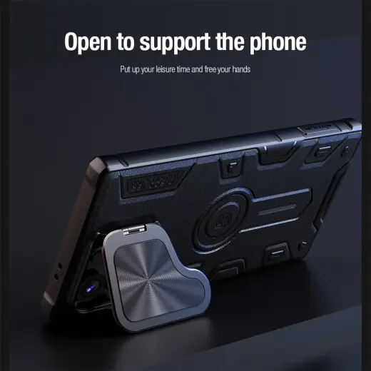 Nillkin CamShield Armor Prop Case for Samsung Galaxy S24 Ultra - black