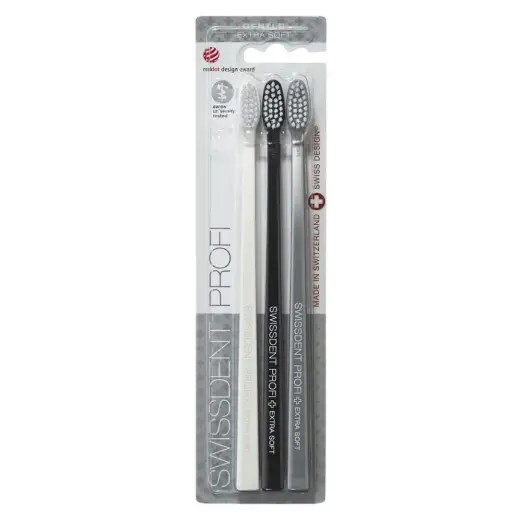 Swissdent Extra Soft Delicate Toothbrushes 3 Pieces