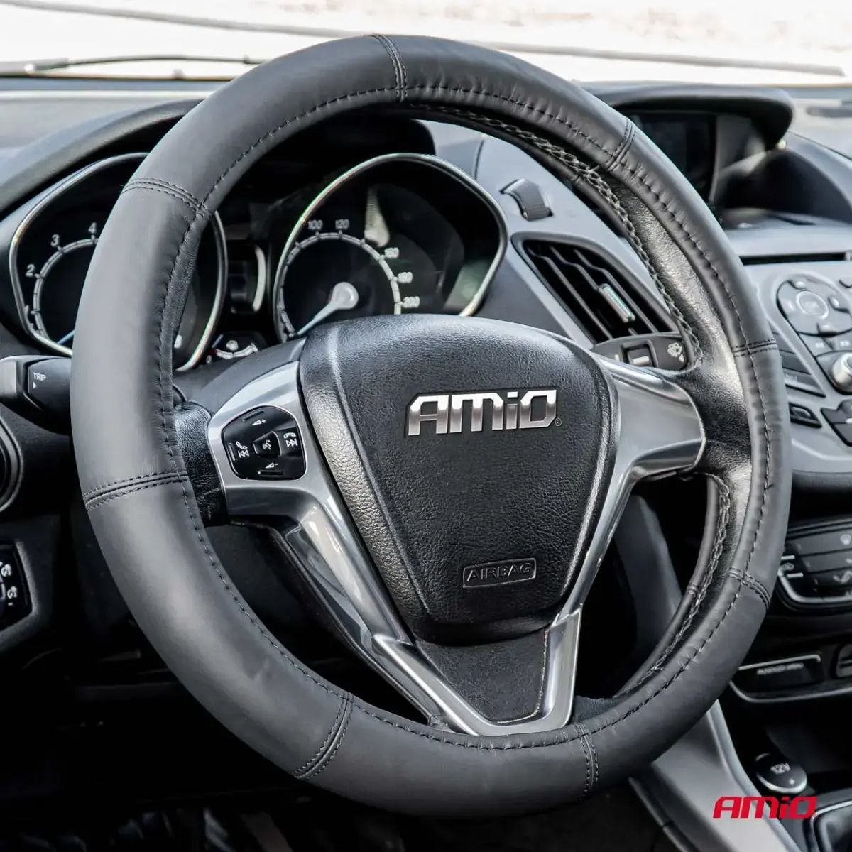 Steering wheel cover Leather Series SWC-48-XL (41-43cm)