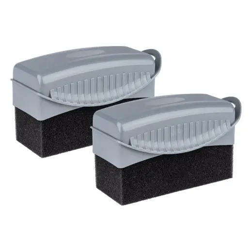 Car tyre applicator in plastic case, soft sponge 2 pcs. AMIO-04019