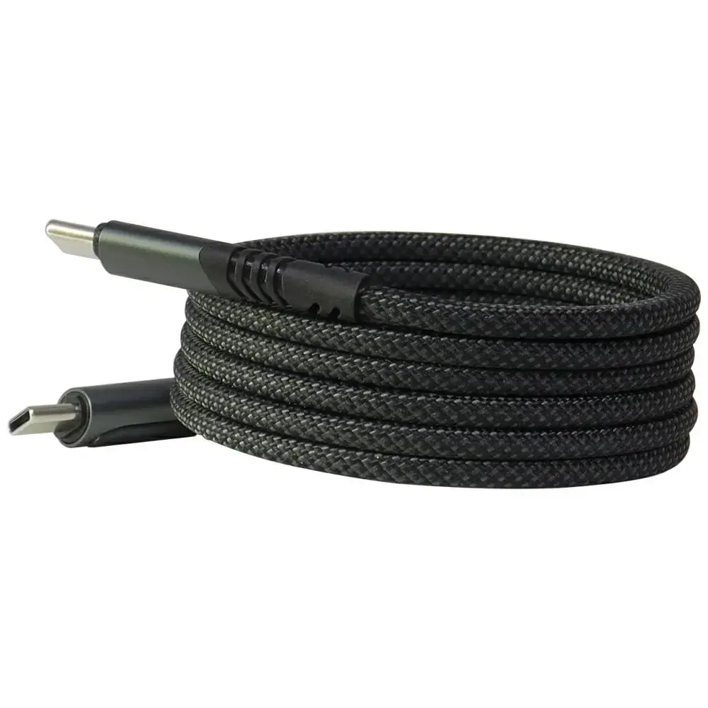 Audi 2.0 Charge & Sync datu pārraides un uzlādes vads | USB-C uz USB-C | 60W | ar LED ekrānu | 1.2m | melns
