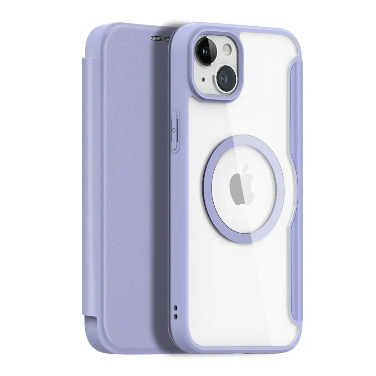 Dux Ducis Skin X Pro Magnetic Flip MagSafe Case iPhone 15 - Purple