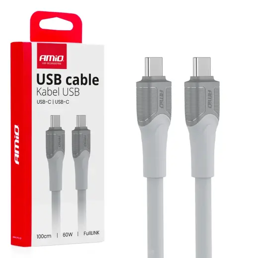 AMiO X111 провод для передачи данных и зарядки | USB-C на USB-C | 60W | 1m