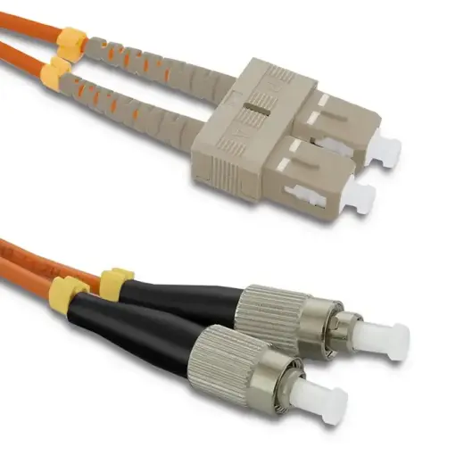 Qoltec Patchcord fiber optic SC/UPC - FC/UPC | Multimode | 50/125 | OM2 | Duplex | 5m