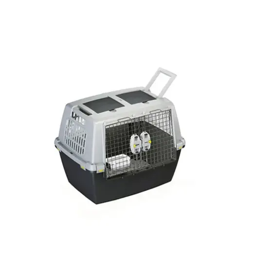 Transportēšanas būris Gulliver Touring 80x58,5x62cm tumši pelēks|gaiši pelēks