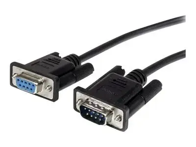 StarTech.com 3m Black Straight Through DB9 RS232 Serial Cable - DB9 RS232 Serial Extension Cable - Male to Female Cable (MXT1003MBK) - serial extension cable - 3 m