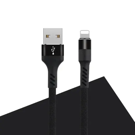 Maxlife MXUC-01 datu pārraides un uzlādes vads | USB-A uz Lightning | 12W | 1m | melns