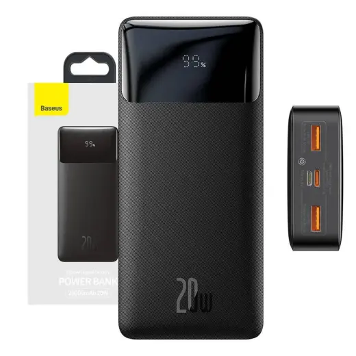 Powerbank Baseus Bipow 20000mAh, 20W (black)