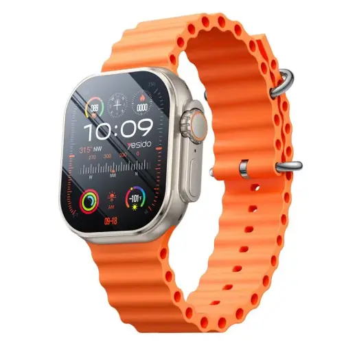 YESIDO IO26 SMARTWATCH BT5.0+NFC 200mAh IPX5 ( WITH 2 STRAPS) BLACK