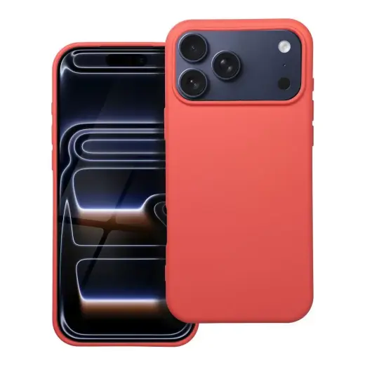 Silicone phone case for iPhone 17 Pro Max orange