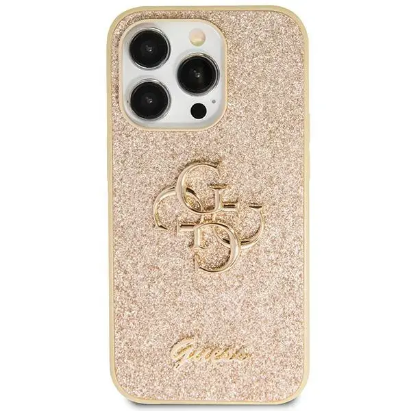 Guess GUHCN61HG4SGD iPhone 11 | Xr 6.1" złoty|gold hardcase Glitter Script Big 4G