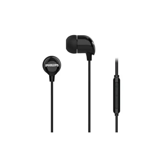 PHILIPS in-ear austiņas ar vadu, melnas