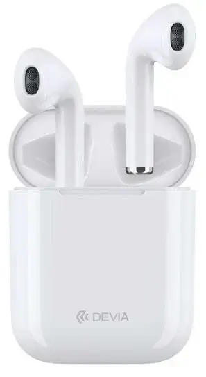 Devia TWS Airpods Bluetooth 5.0 Stereo Headset with Microphone (MMEF2ZM|A) Analogue White