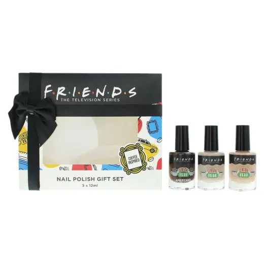 Set Trio, Warner Bros, Friends, Chip-Resistant, Nail Polish, Coffee, 3 pcs, 12 ml