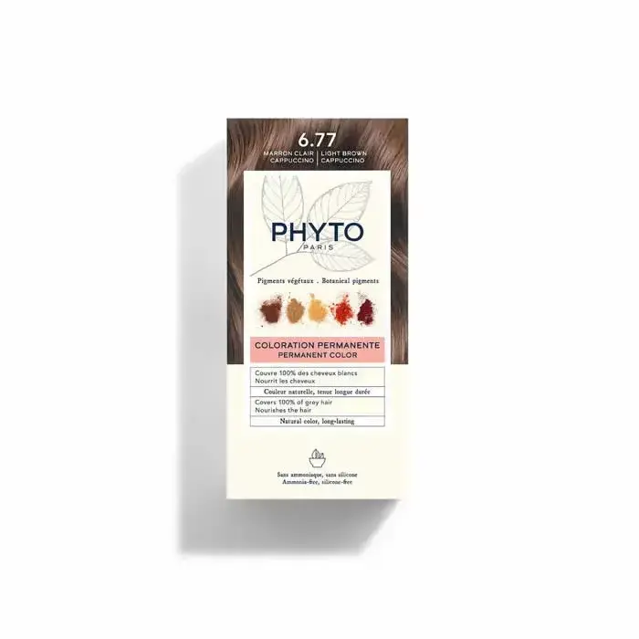 Phyto Hair Colour By Phytocolor 6.77 Light Brown Cappuccino 180g