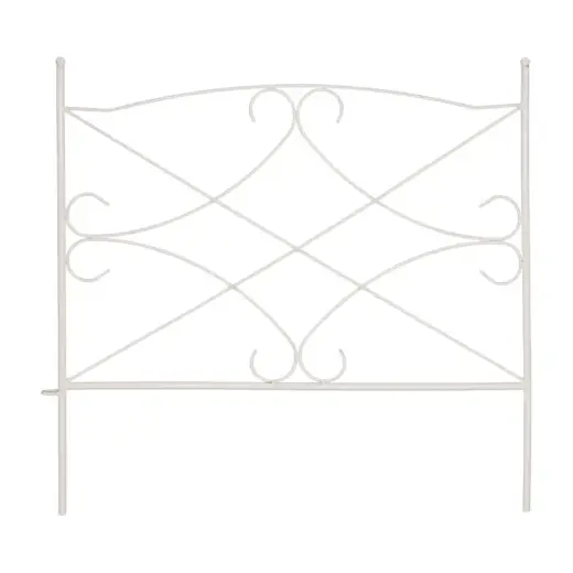Decorative fence 60x60cm, white