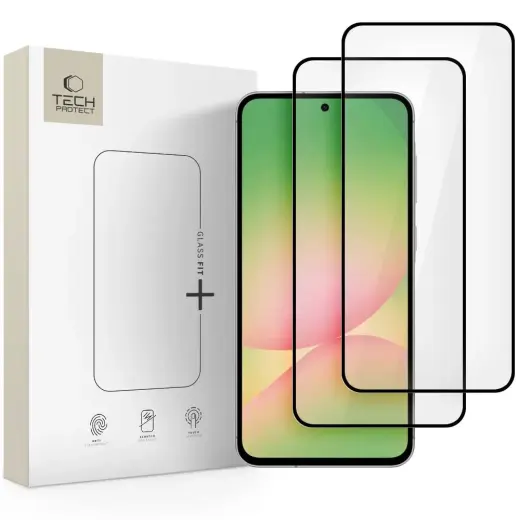 TECH-PROTECT karastatud klaas telefonile Samsung Galaxy A36 | Samsung Galaxy A56 5G, must, 2 tk