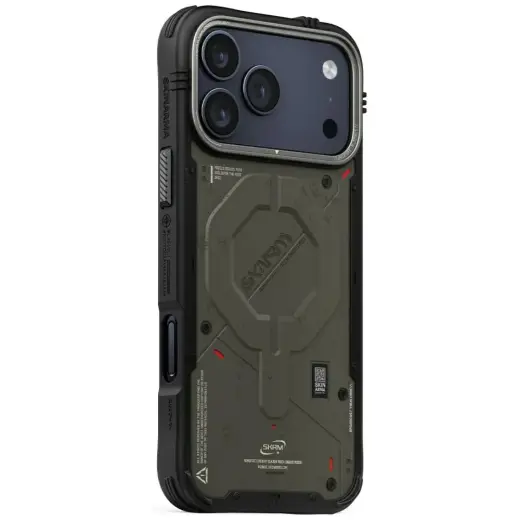 Skinarma Vigor telefono dėklas su MagSafe palaikymu iPhone 17 Pro Max žalias