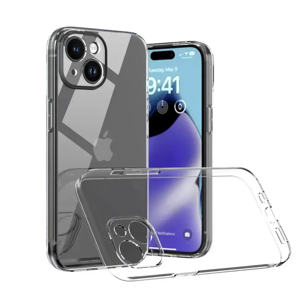 Clear maciņš telefonam iPhone 15 Plus caurspīdīgs