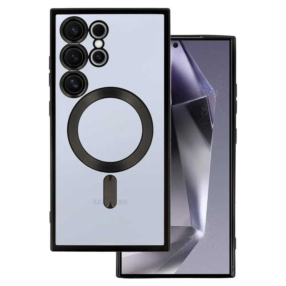 Metallic Magsafe Case for Samsung Galaxy S23 Black