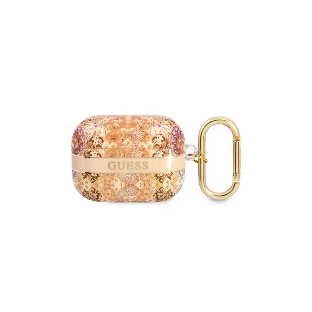 Guess case for Airpods Pro GUAPHHFLD gold Paisley
