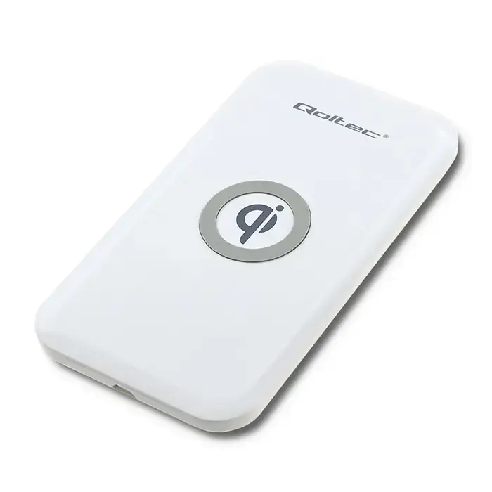 Qoltec 1-in-1 bezvadu lādētājs | Qi | 10W | balts