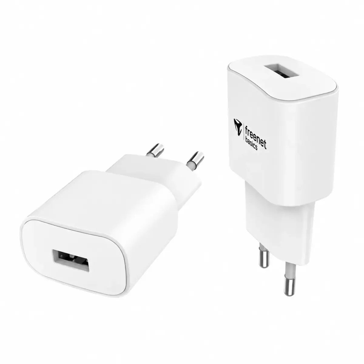 Freenet Basics kelioninis įkroviklis | 12W | USB-A | baltas