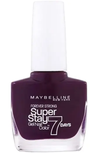 Maybelline, Forever Strong Super Stay 7 Days, Nail Polish, Nr. 05, Extreme Black Current, 10 ml