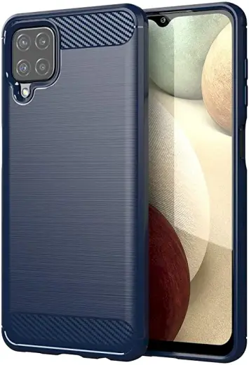 Fusion trust case silikona aizsargapvalks Samsung A125 Galaxy A12 zils