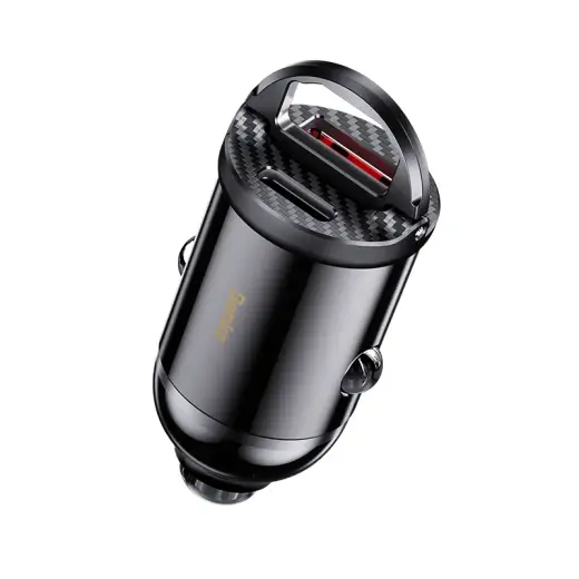 Benks Car charger C30 SE - USB + Type C - PD 30W 4,8A black