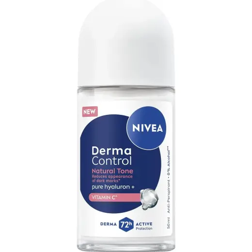 NIVEA, Deodorante, Derma Control Natural Tone Roll-on Antitranspirant (Antitranspirant) 50 Ml (Roll-on, 50ml)
