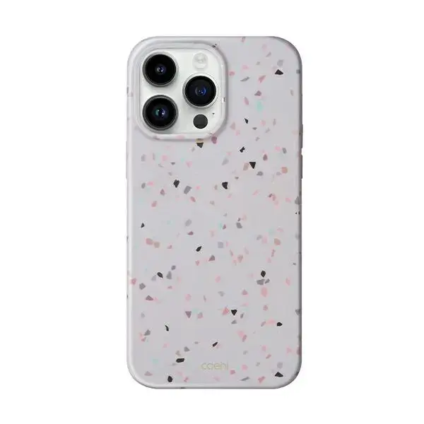 UNIQ Coehl Terrazzo telefona maciņš priekš iPhone 14 Pro Max smilšu akmens