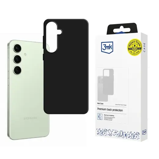 3mk Matt Case for Samsung Galaxy S24 FE - Black