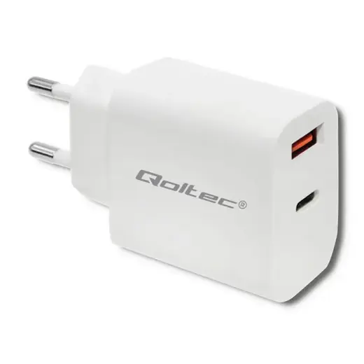 Qoltec Charger travel charger | 18W | USB-C